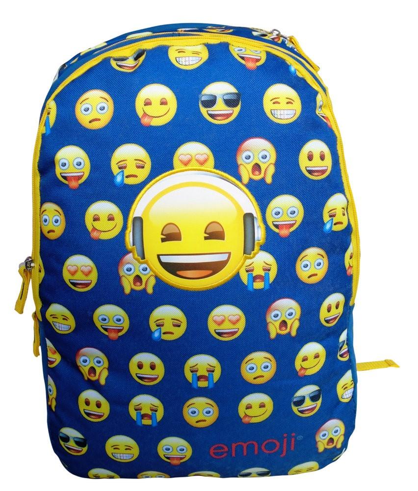 Ghiozdan Emoji bleu - Nitzi.ro