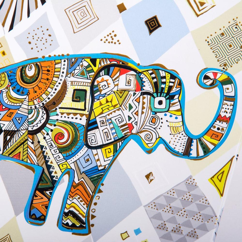 Agenda A5 embosata Ethno Elephant - Nitzi.ro