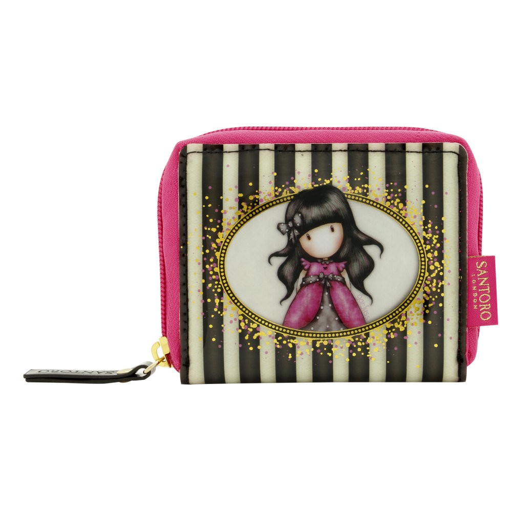 Gorjuss Stripes Portofel mic cu fermoar - Ladybird