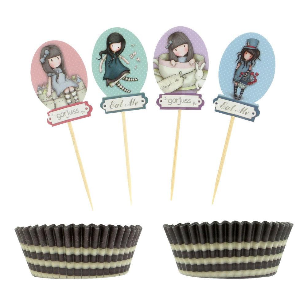 Set forme hartie cupcake Gorjuss Sweet Tea - Nitzi.ro