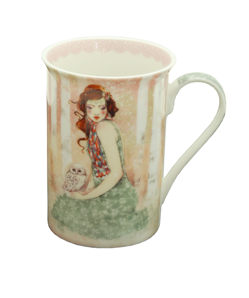 Cana Mademoiselle Snow inalta din portelan