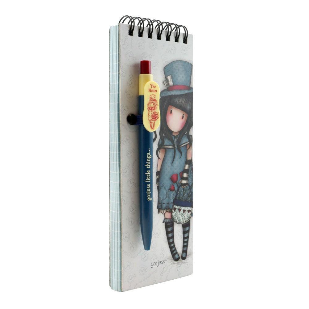 Carnet cu pix Gorjuss The Hatter