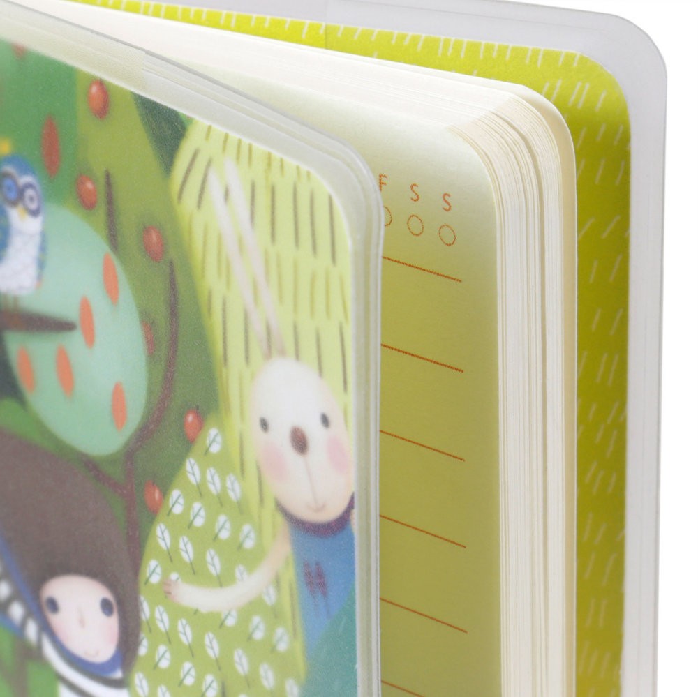 Carnetel cu coperti transparente Kori Kumi Toodle Pip
