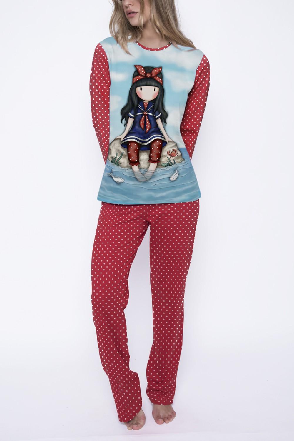 Pijama dama Gorjuss Little Fishes lunga - Nitzi.ro