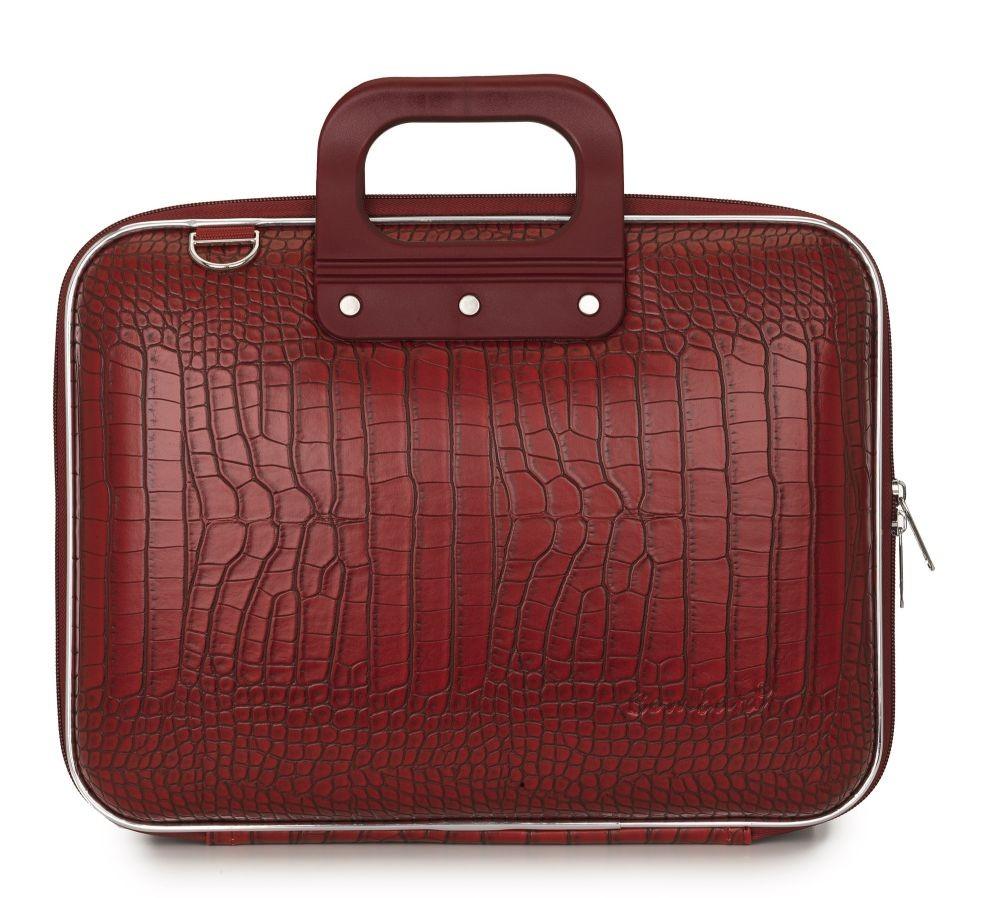 Geanta lux business laptop 13 in Cocco Bombata-Rosu - Nitzi.ro