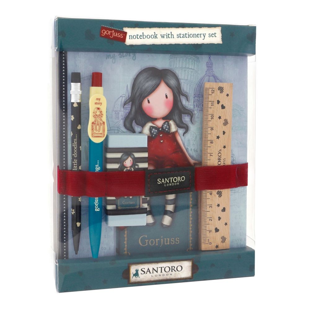 Gorjuss Cityscape - Set rechizite cu carnet - My Story