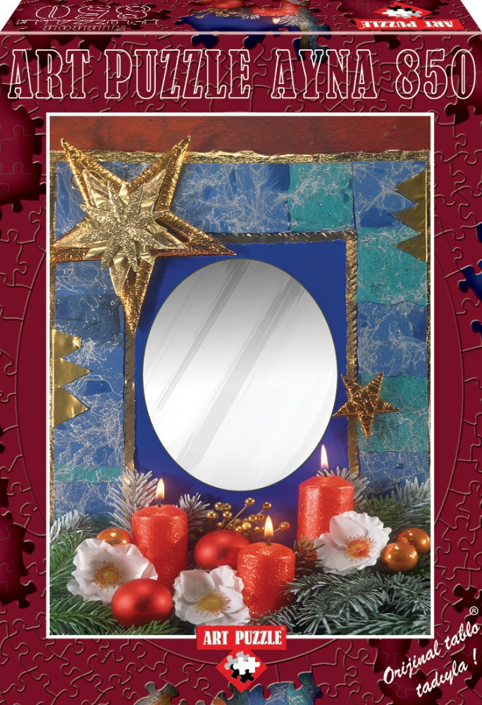 Puzzle cu oglinda, 850 piese - HAPPINESS BY THE CANDLELIGHT