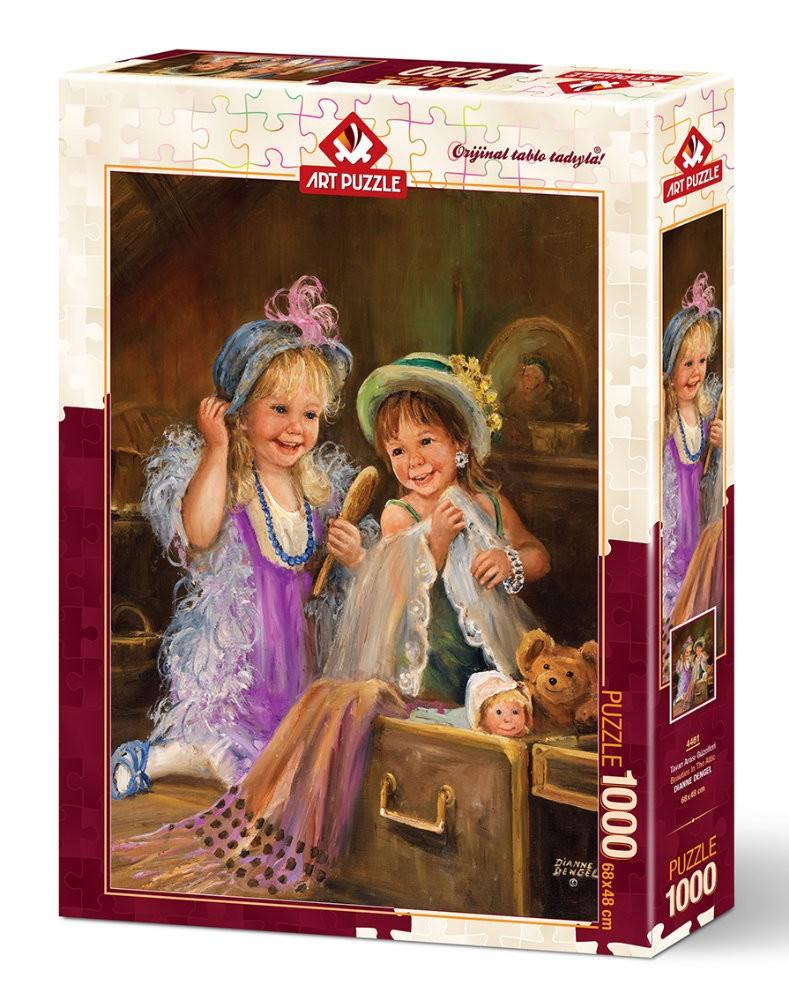 Puzzle 1000 piese - BEAUTIES IN ATTIC - Nitzi.ro