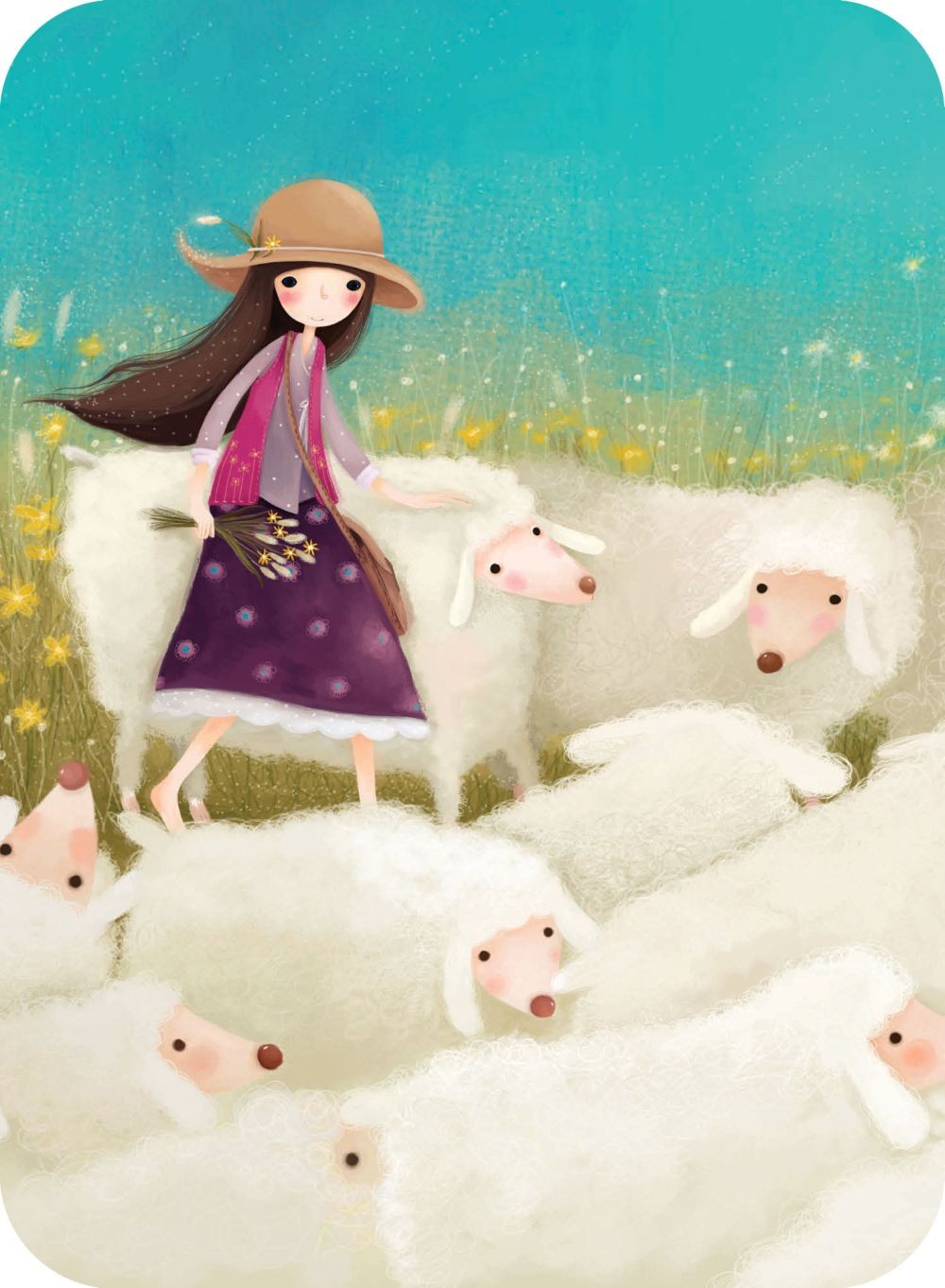 Felicitare Kori Kumi - Buttercup Meadow