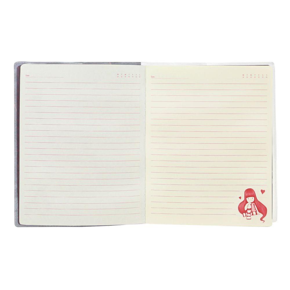 Gorjuss Tartan - Caiet A5 cu glitter - The Collector - Nitzi.ro