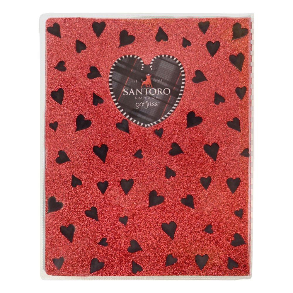 Gorjuss Tartan - Caiet A5 cu glitter - The Collector - Nitzi.ro