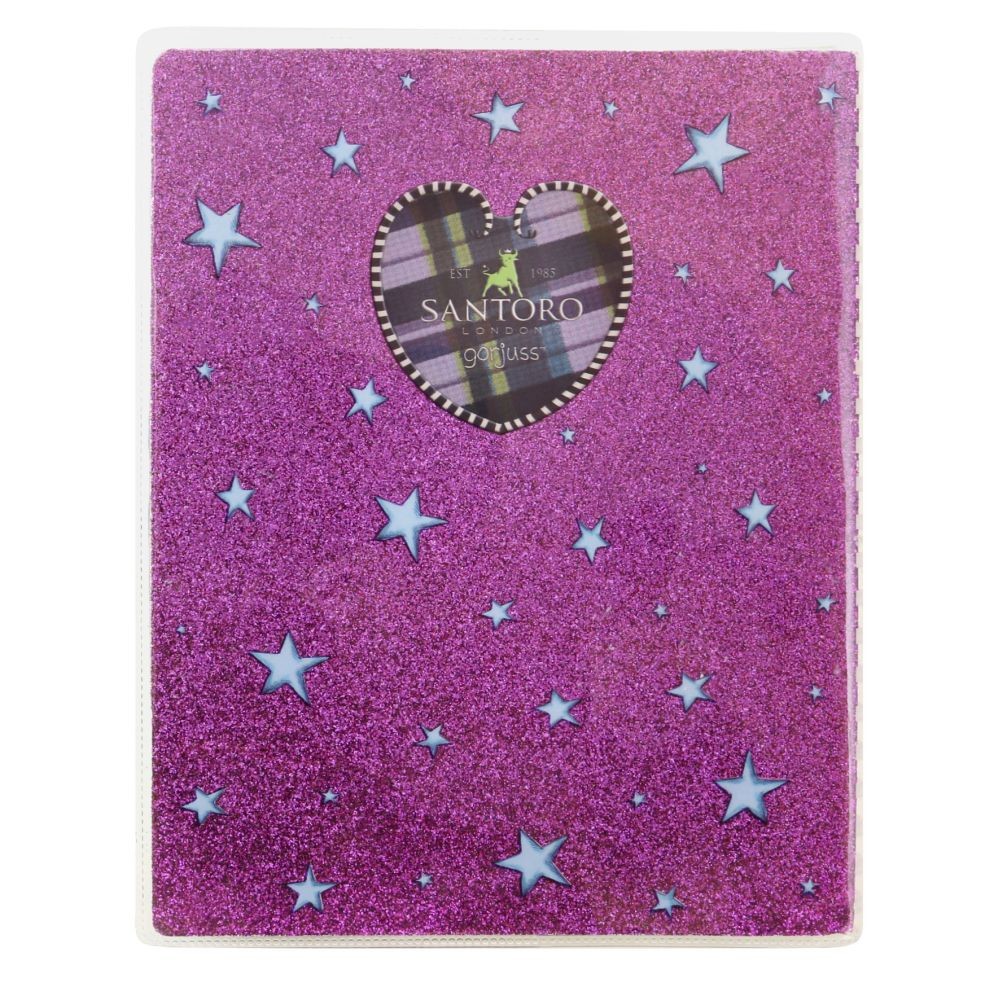 Gorjuss Tartan - Caiet A5 cu glitter - The Dark Streak