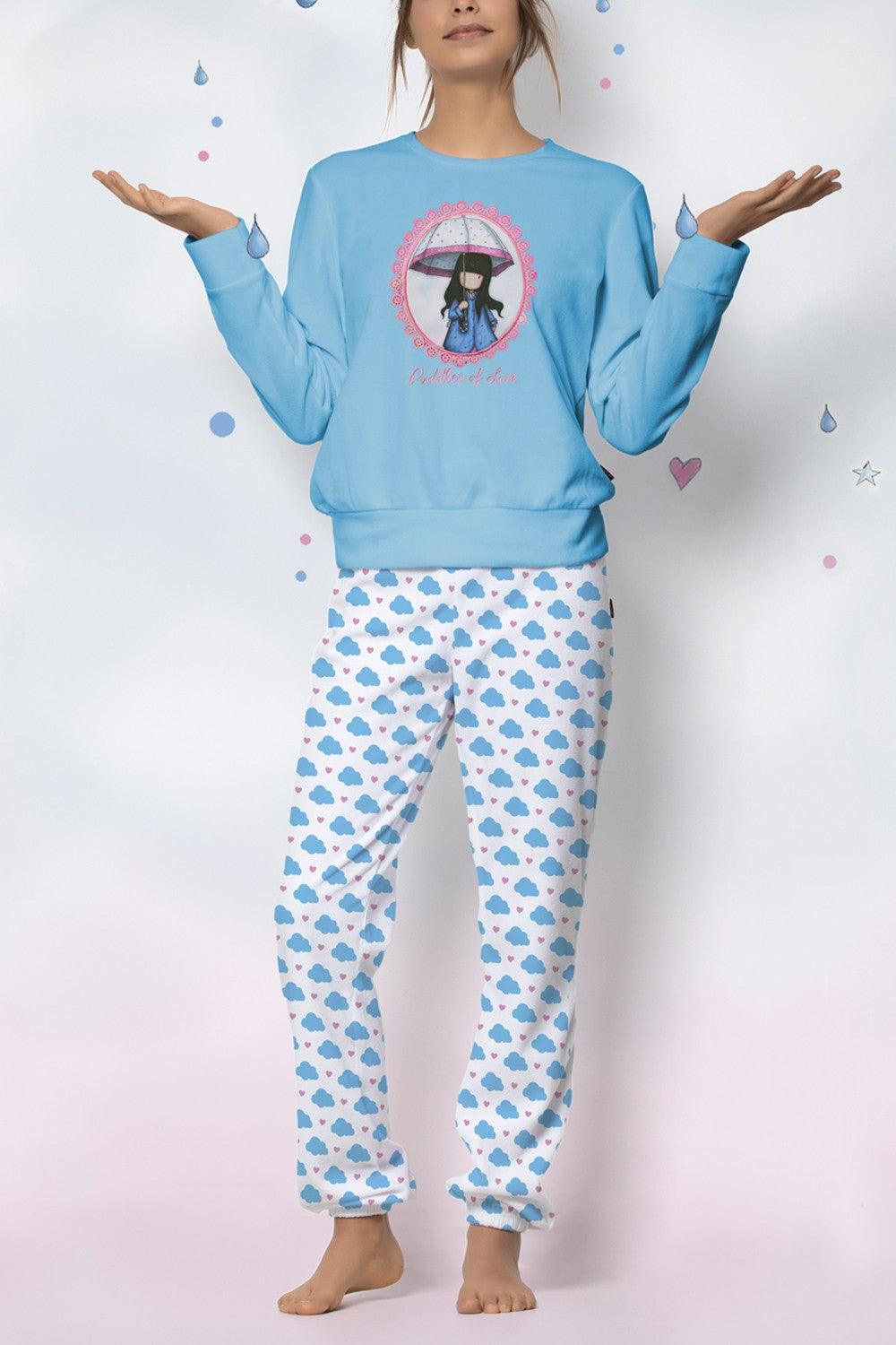 Pijama dama Santoro Gorjuss Puddles of Love - Nitzi.ro