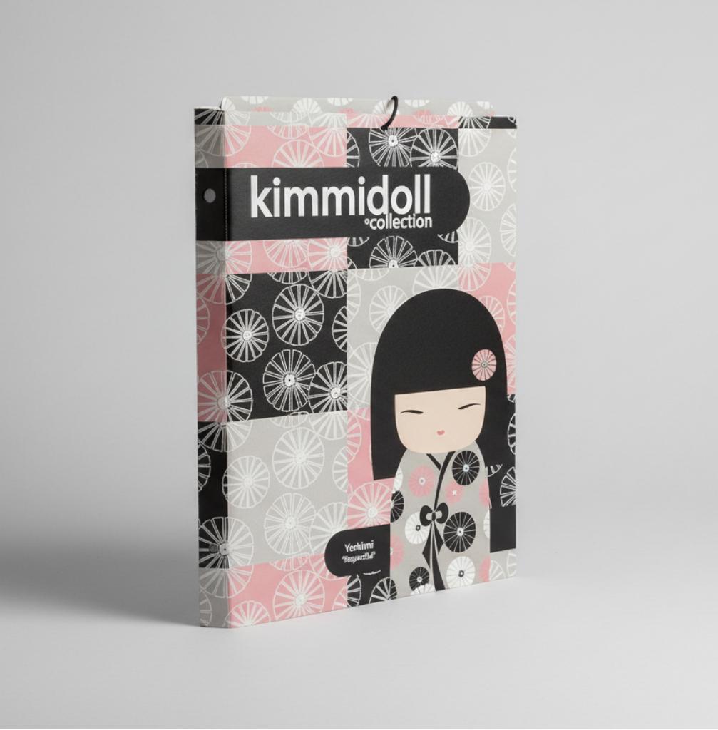 mapa carton cu buzunare Kimmidoll 33.5x26 cm