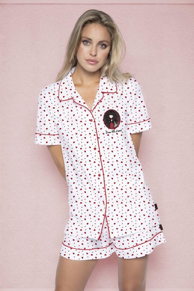 Pijama dama Gorjuss From the Heart, scurta - Nitzi.ro