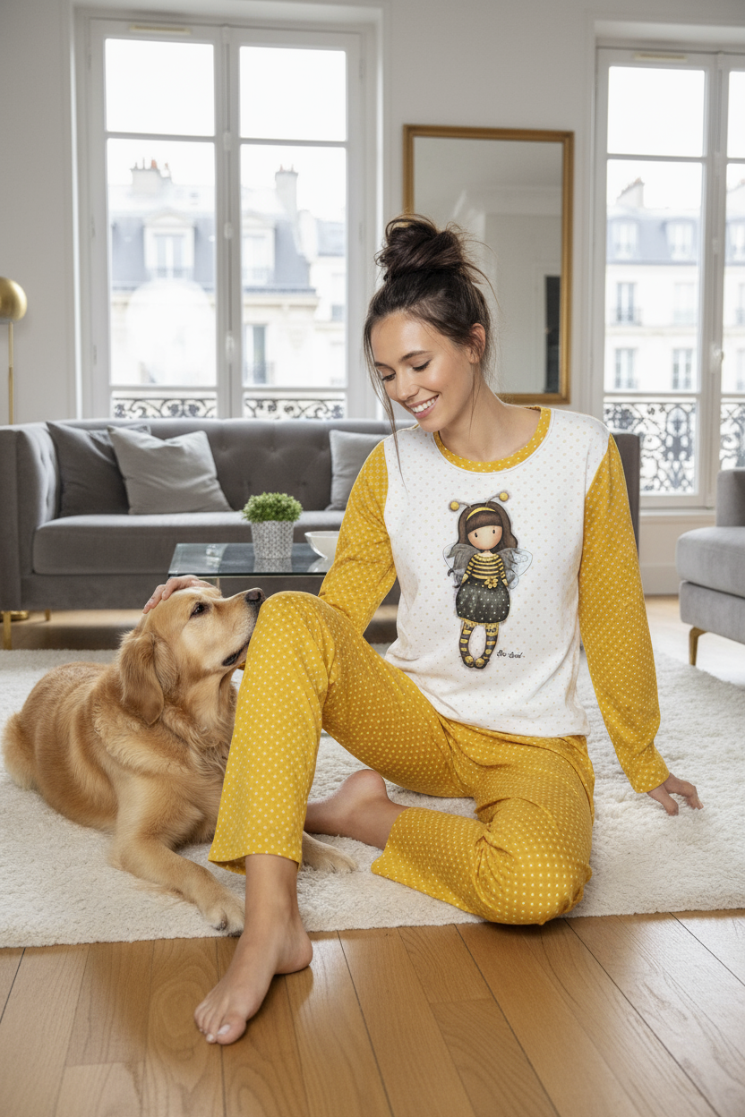 Pijama dama Gorjuss Bee Loved editie limitată