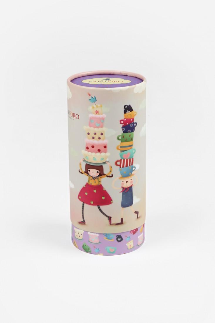Pijama dama cu tricou Kori Kumi Tea Party, scurta - Nitzi.ro