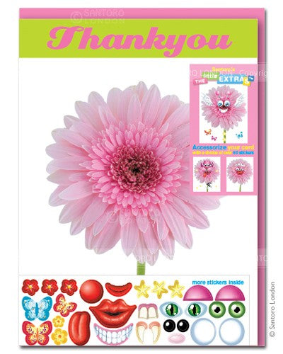 Felicitare amuzanta Little Extra Gerbera Roz