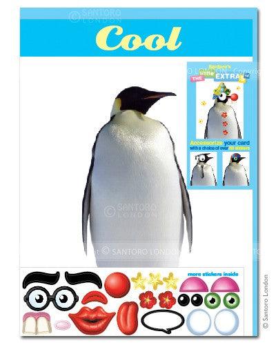 Felicitare amuzanta de iarna Little Extra - Pinguin - Nitzi.ro
