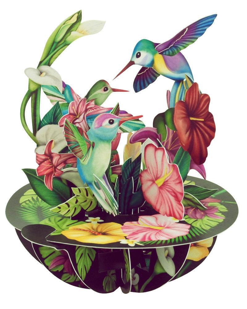 Felicitare 3D Pirouettes Santoro-Pasarea Colibri - Nitzi.ro