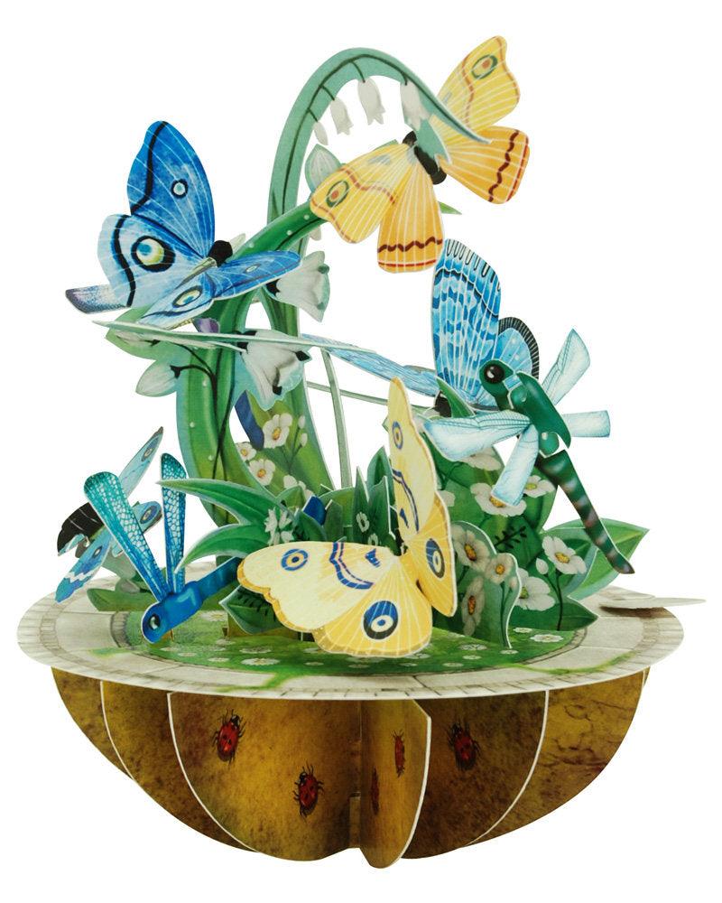Felicitare 3D Pirouettes Santoro-Fluturi si libelule - Nitzi.ro