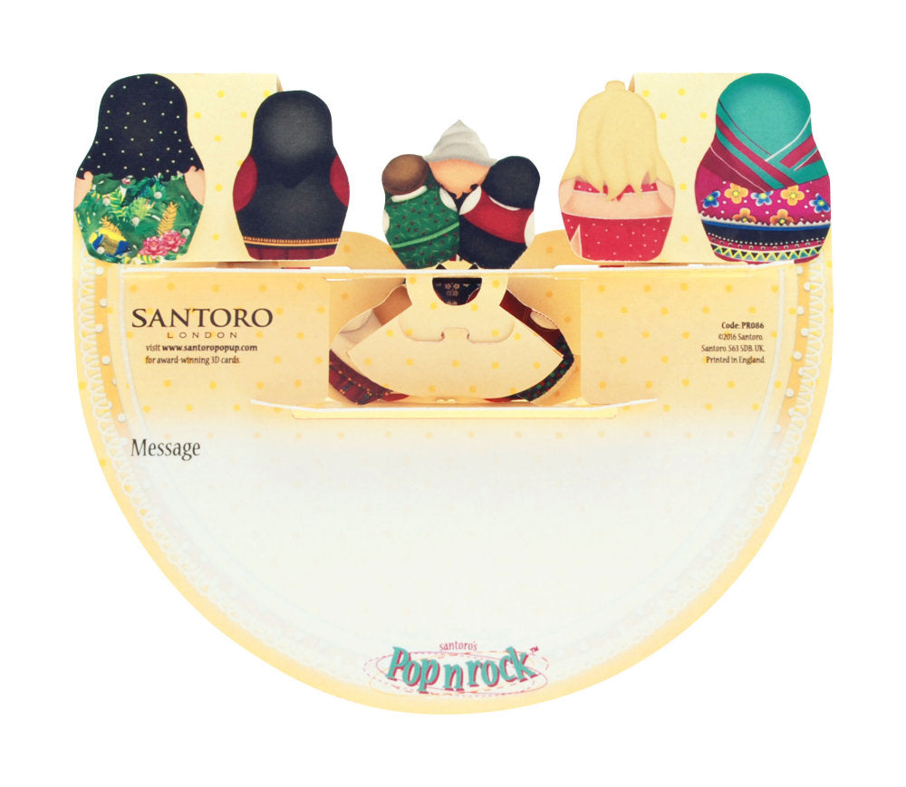 Felicitare 3D PopnRock Papusi Babuska