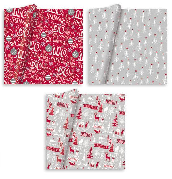 Hartie de impachetat Craciun nostalgic 5 m