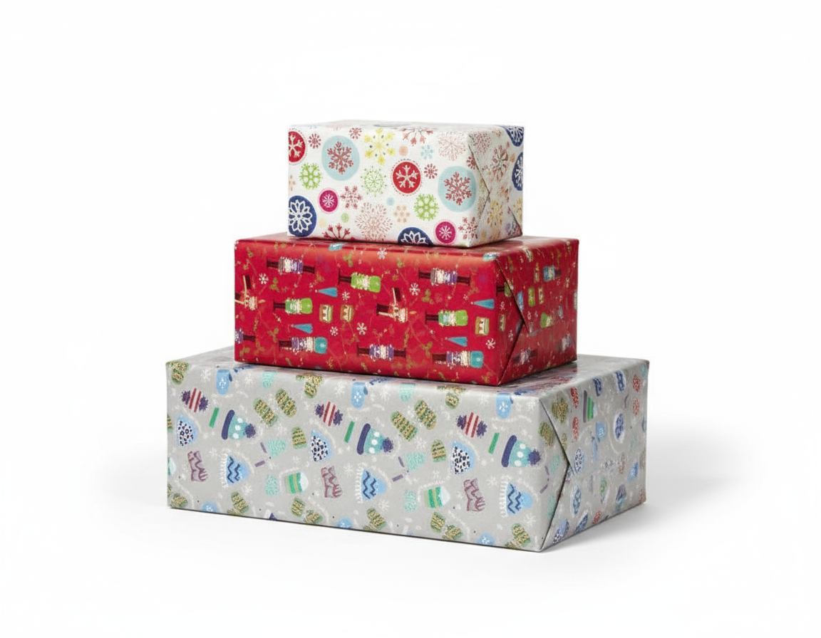 Hartie de impachetat bucuria sarbatorilor 5 m