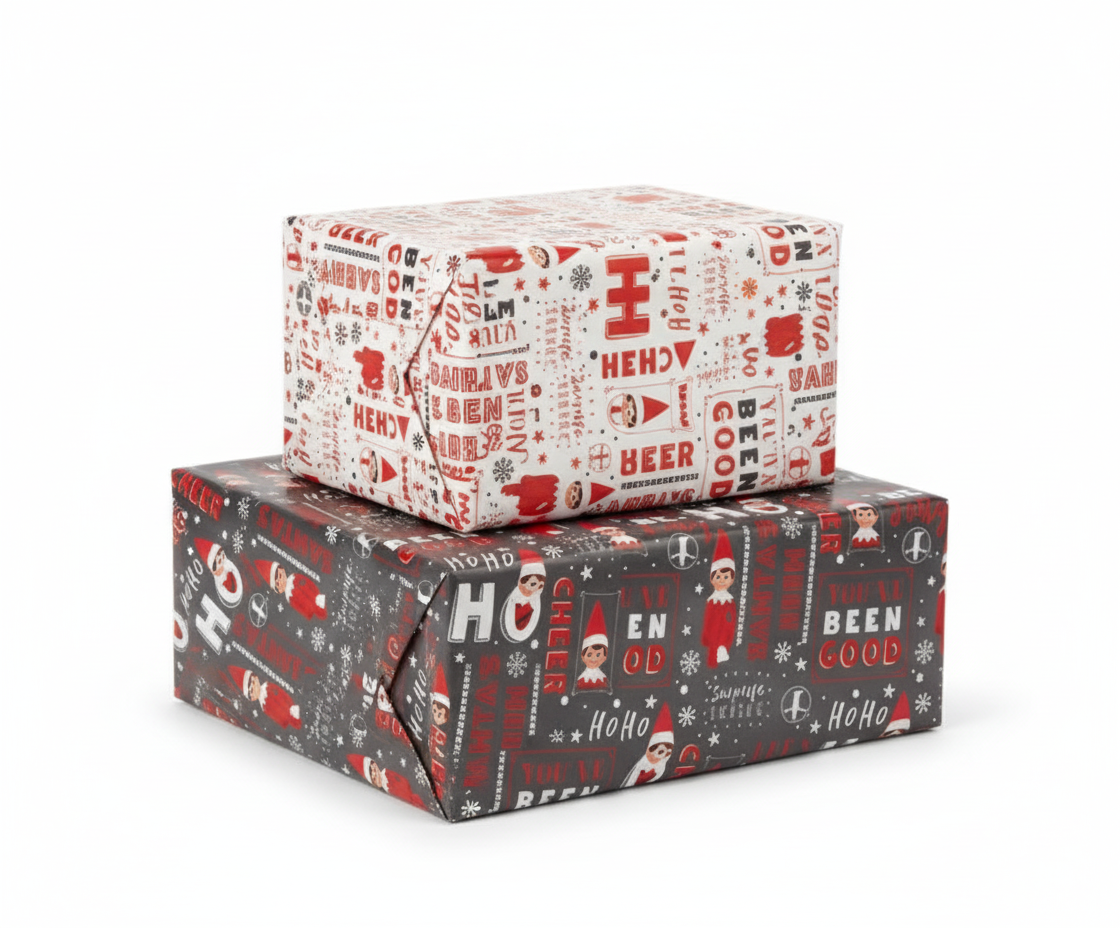 Hartie de impachetat cu Spiridusi 3 m