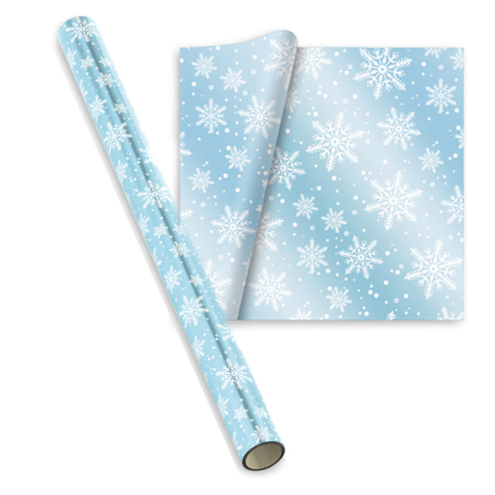 Hartie de impachetat efect folie model iarna