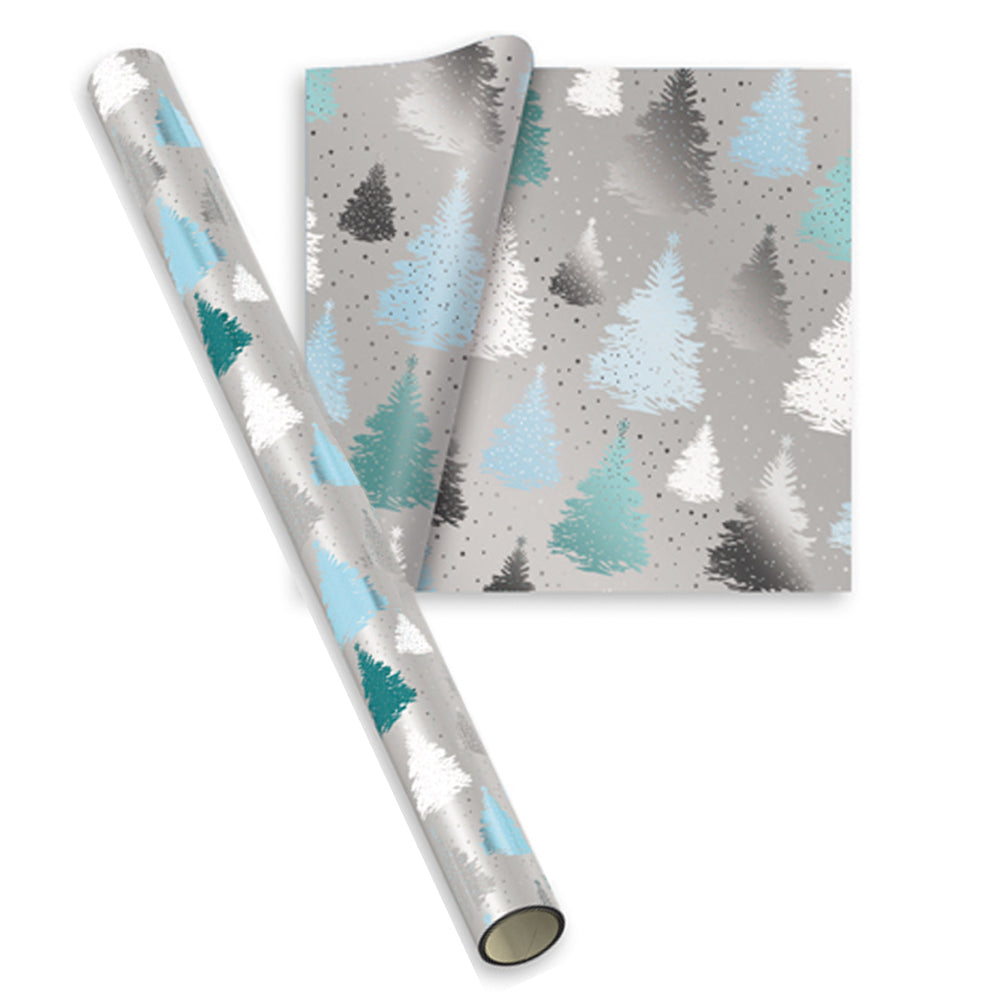 Hartie de impachetat efect folie model iarna