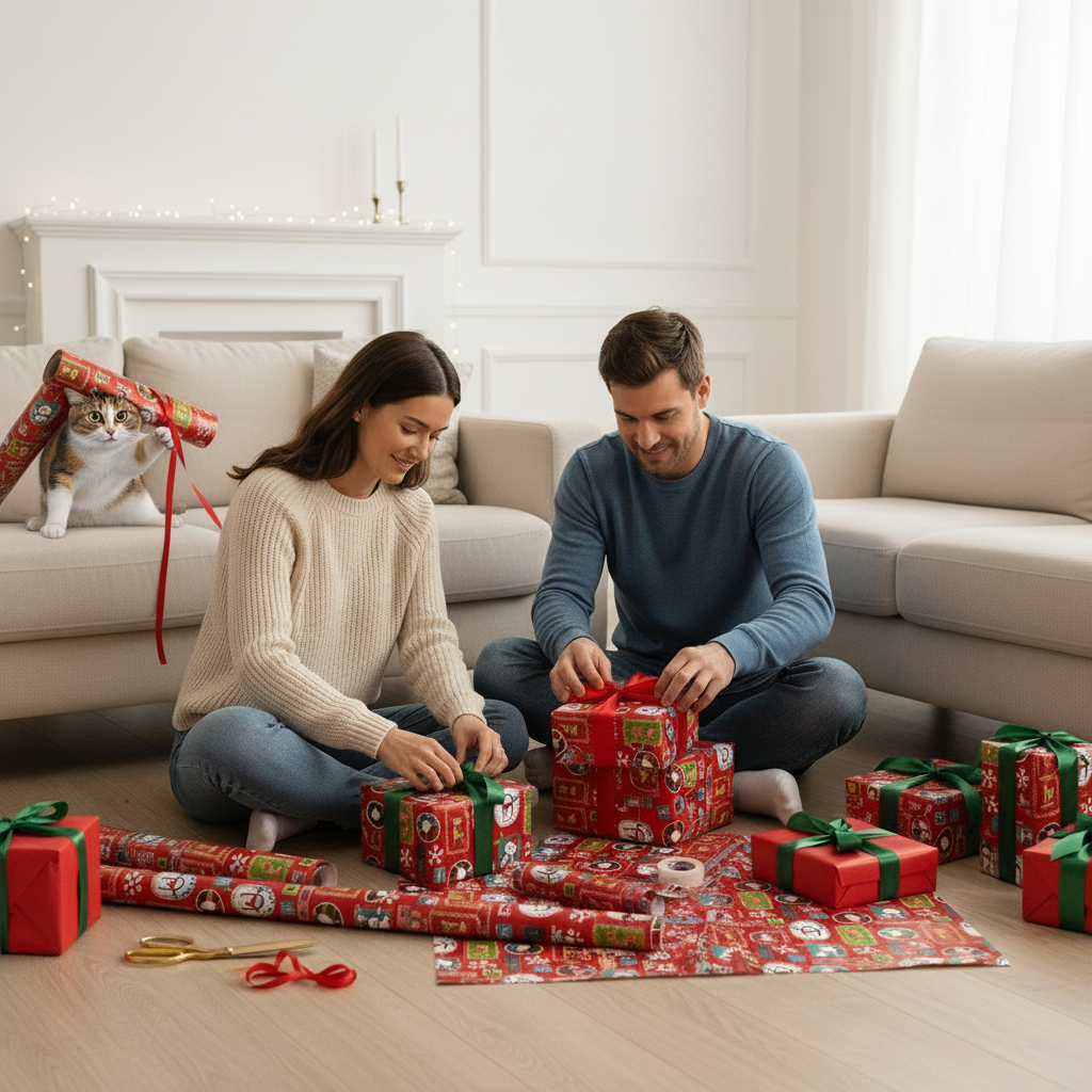 Hartie de impachetat Craciun si daruri 8 m