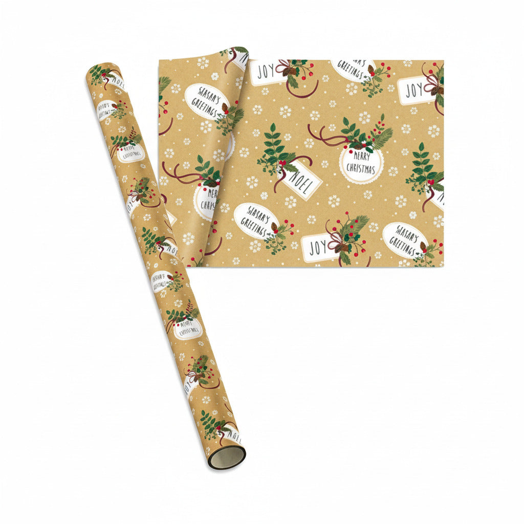 Hartie de impachetat Craciun traditional 8 m - Nitzi.ro