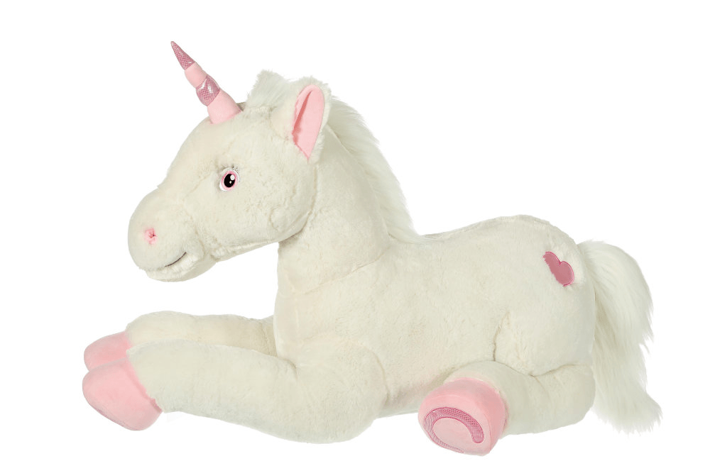 Jucarie Unicorn alb din plus 110 cm - Nitzi.ro