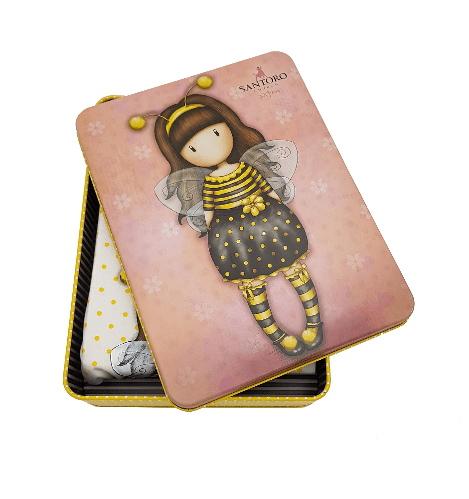 Pijama pentru dama cu tricou Gorjuss Bee Loved scurte - Nitzi.ro