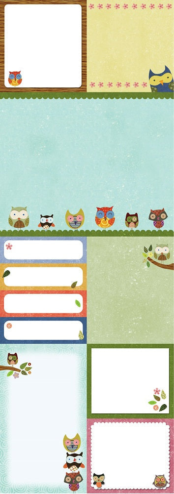 Carnet notite adezive Eclectic Feathered Friends