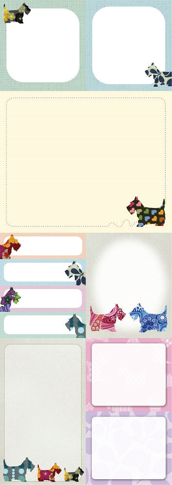Carnet notite adezive colectia Eclectic - Scottie Dogs