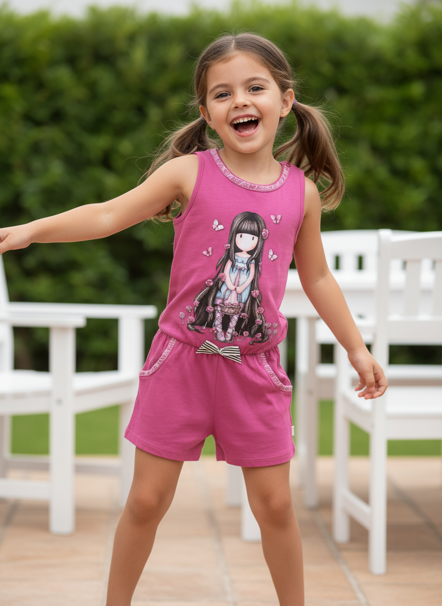 Salopeta scurta copii Gorjuss Rosebud