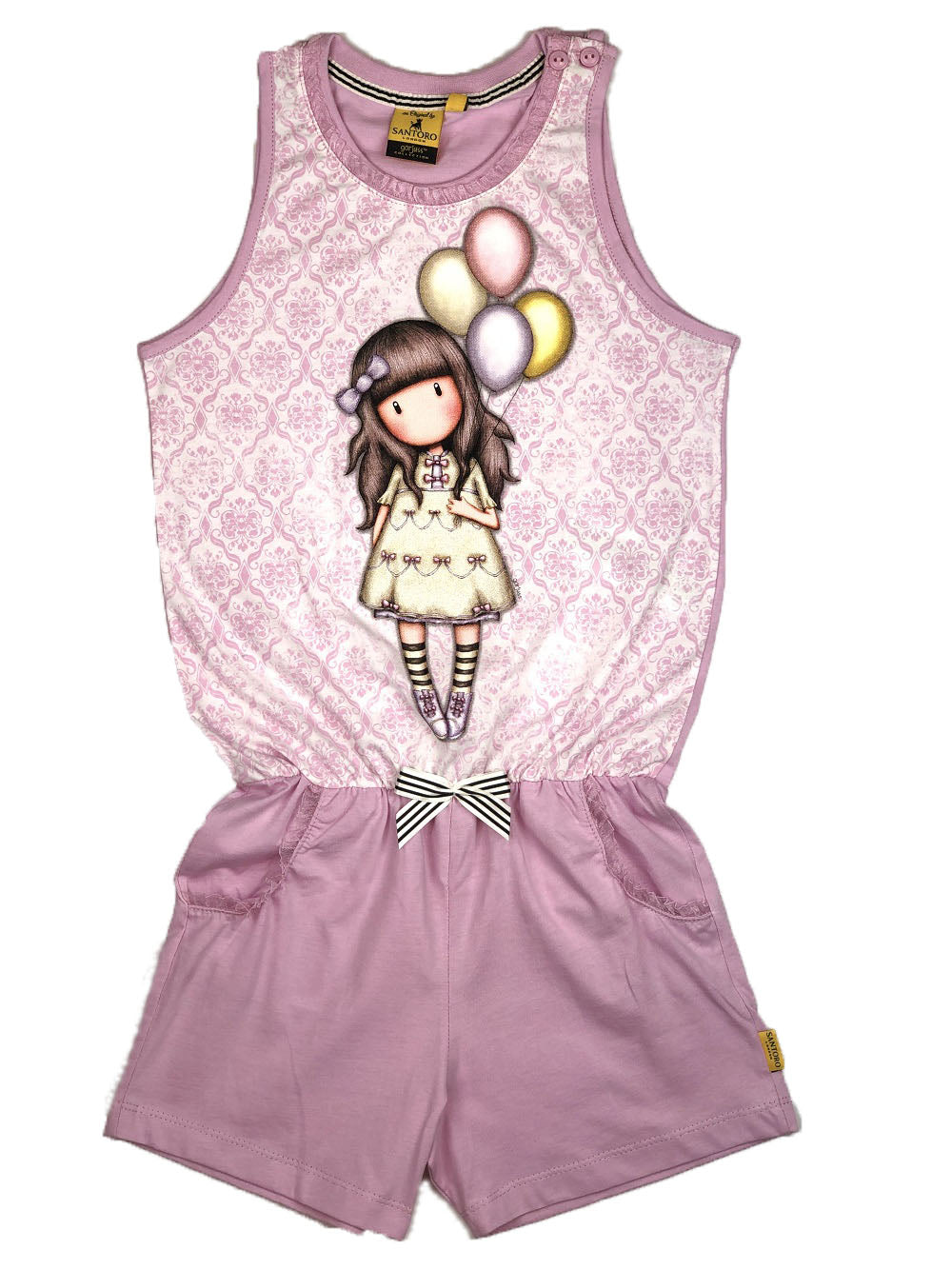 Salopetă scurtă de vară Gorjuss, mărimi 6-14 ani Lila
