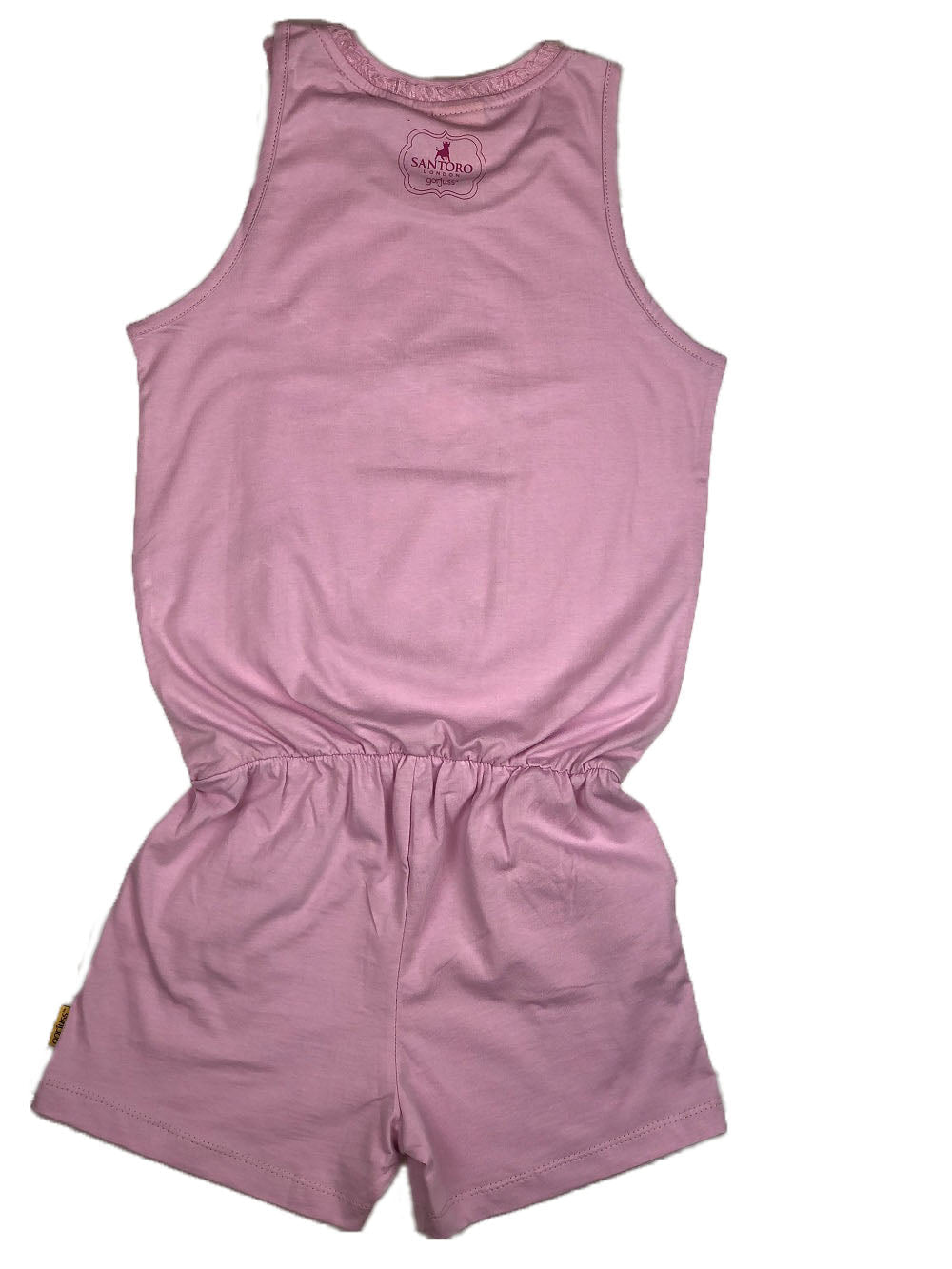 Salopetă scurtă fete, lila, 100% bumbac, model Birthday Wishes