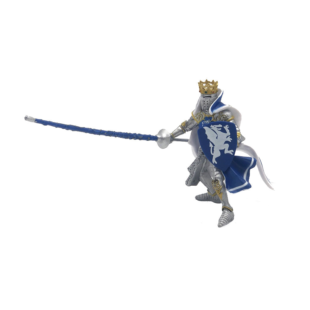 Figurina Papo Rege cu blazon dragon (albastru)