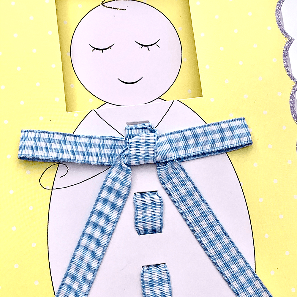 Felicitare 3D botez Bebe baietel - Nitzi.ro