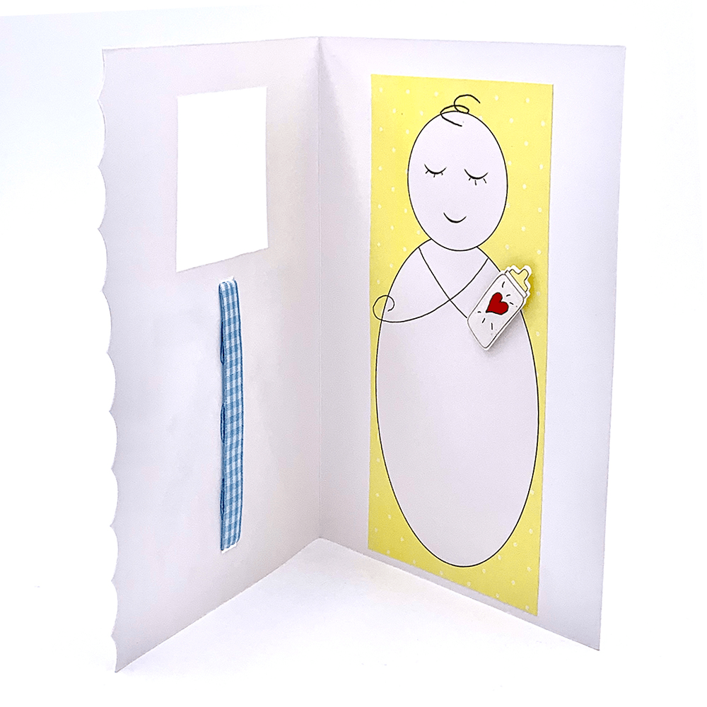 Felicitare 3D botez Bebe baietel - Nitzi.ro