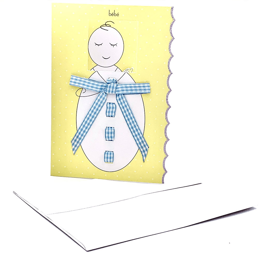 Felicitare 3D botez Bebe baietel - Nitzi.ro