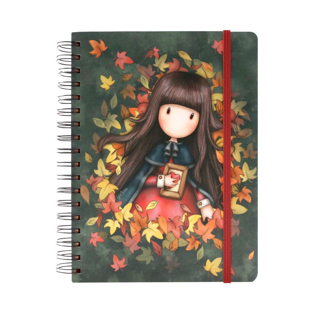 Agenda cu spira mare Gorjuss - Autumn Leaves - Nitzi.ro
