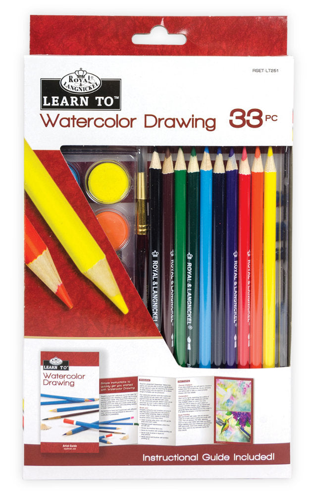 Set invata sa pictezi 33 piese acuarela+desen