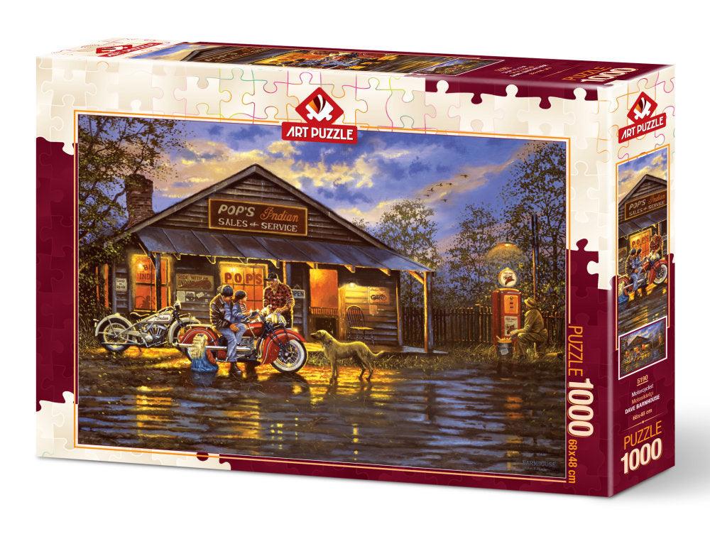 Puzzle 1000 piese - Motorcyclist - Nitzi.ro