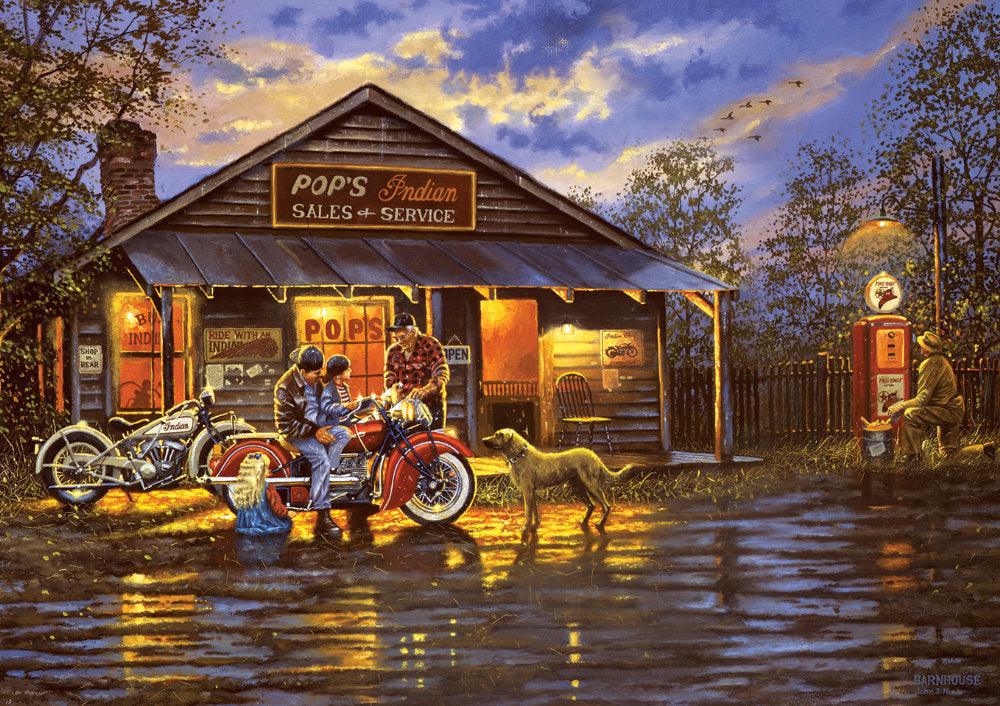 Puzzle 1000 piese - Motorcyclist - Nitzi.ro