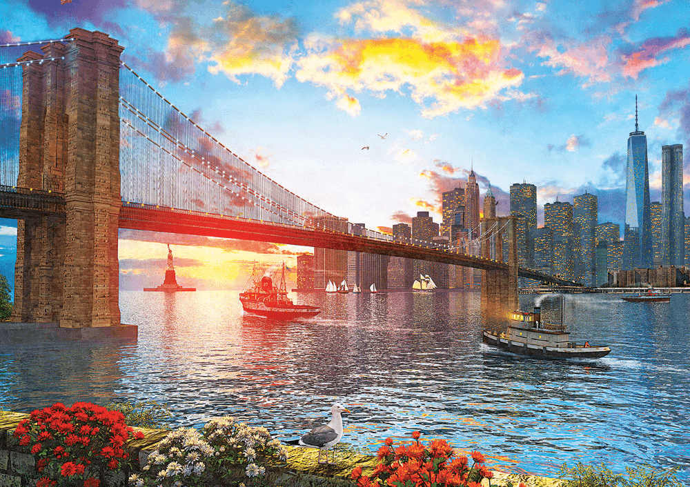 Puzzle 1000 piese Sunset On New York - Nitzi.ro