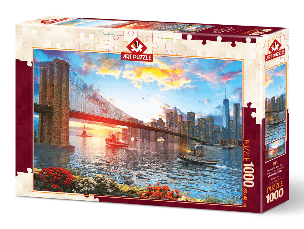 Puzzle 1000 piese Sunset On New York - Nitzi.ro